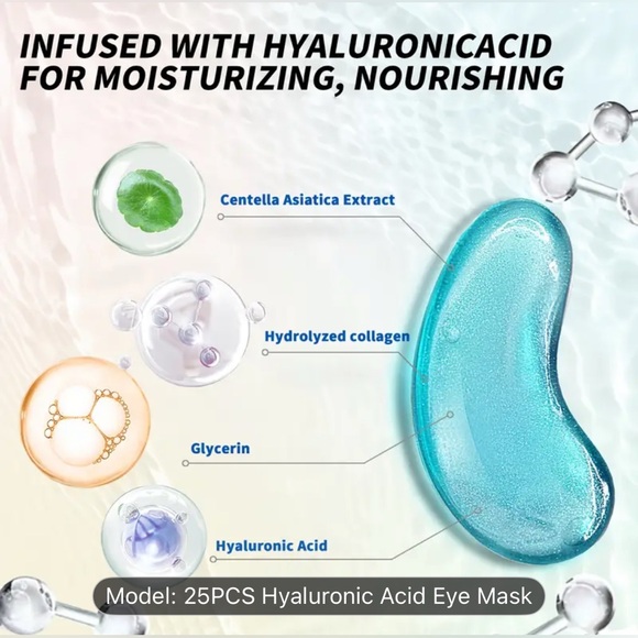 Hyaluronic Acid Eye Mask Box of 25 Pairs - Picture 3 of 4